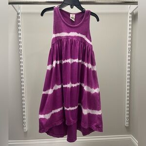 Tucker+Tate Purple and White Tie-Dye Sleeveless Tank Dress